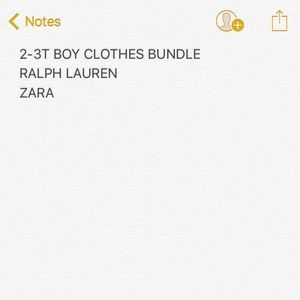 Looking for 2-3T boy clothes!